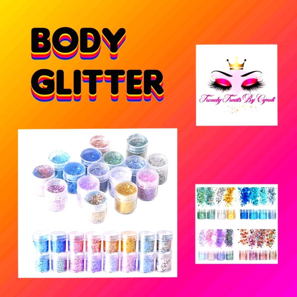 16 Colors Chunky Glitter for Body Face Hair Makeup